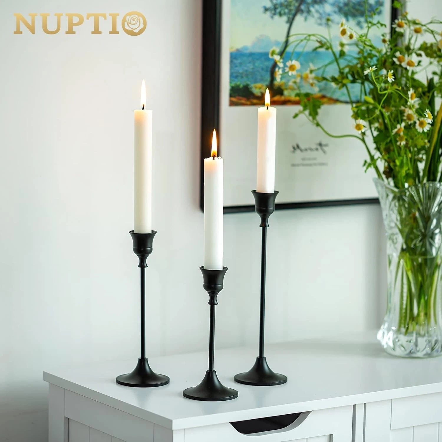 Candle Holder Candlestick Holders Candle Sticks Holder Tapered Candle Holder 07FC0E-D4 - KOEEK