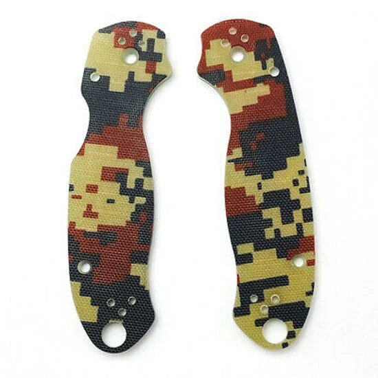 1 Pair G10 Material Scales Knife Handle Patch for Spyderco Para 3 C223 Solid 07FC0E-D4 - KOEEK
