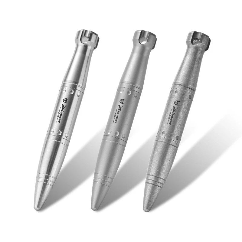 Titanium Ballpoint Pen EDC Portable Keychain Pocket Signature Writing Pen Gift 07FC0E-D4 - KOEEK