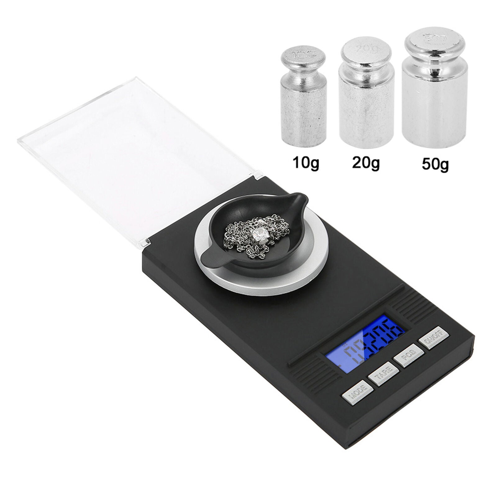 new Mini Portable High Accuracy 0.001g Pocket Jewelry Scale With LED Digital Display koeek - KOEEK