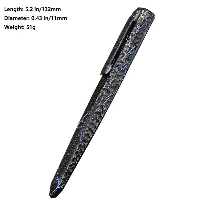 Handmade Titanium Pocket BallPoint Pen Signature Writing Pen Business Office EDC 07FC0E-D4 - KOEEK