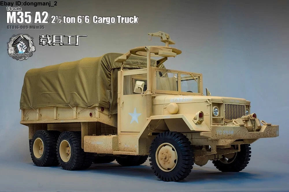 GO-TRUCK 1/6 Full Metal US Army M35 A2 Truck 2.5ton Truck Model For 12'' INSTOCK GO-TRUCK - KOEEK