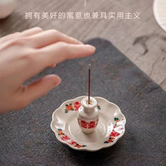 Stick Incense Holder Set Home Incense Burner Gift Chinese Style 07FC0E-D4 - KOEEK
