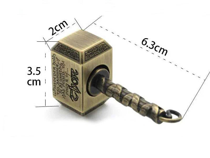 Thor Hammer All Metal Fidget Spinner Toy EDC Boys Girls Kids Adults ADHD Focus 07FC0E-D4 - KOEEK