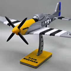 P-51D Mustang WWII Fighter 3D Printed Model with Stand Hand Painted Display 07FC0E-D4 - KOEEK