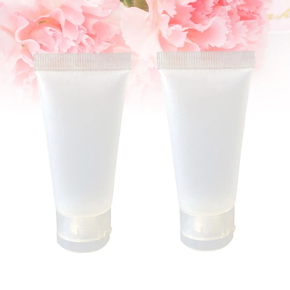 10pcs 50ml Squeeze Bottles Refillable Travel Containers for Shampoo Body Wash 07FC0E-D4 - KOEEK