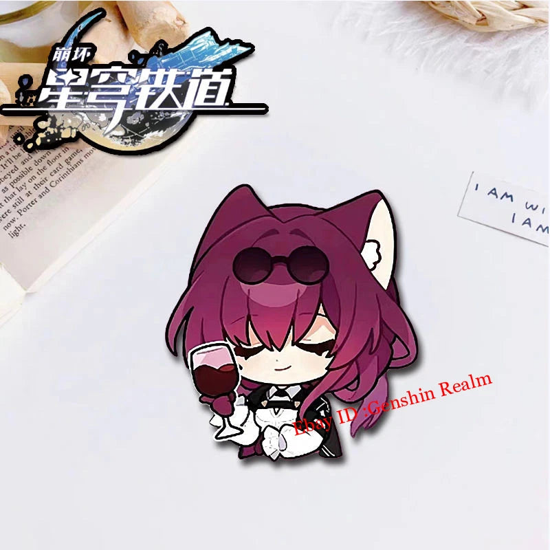 Anime Honkai: Star Rail Figure Cartoon Pin Brooch Badge 7Pcs/Set Display Gift 07FC0E-D4 - KOEEK