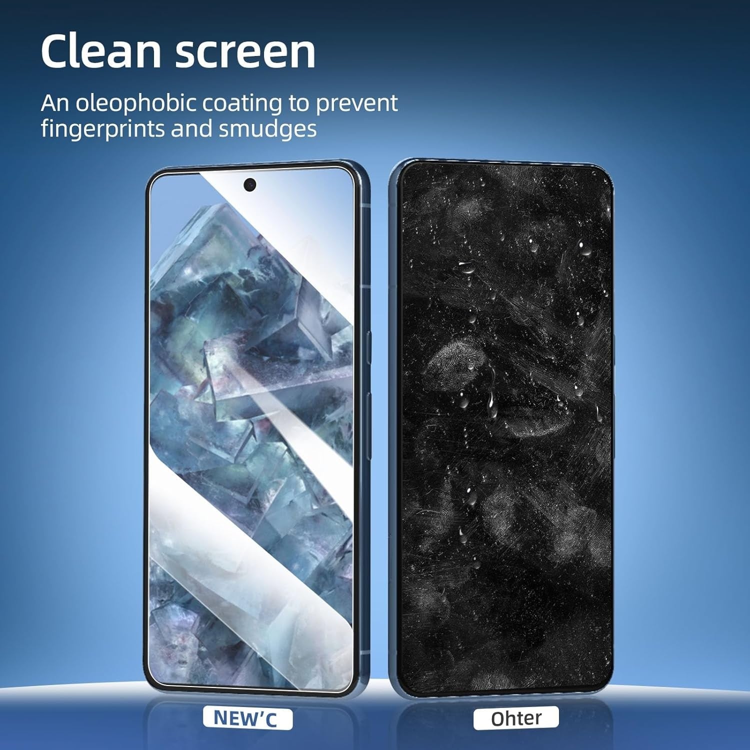 new 'C 3 Pack Designed for Google Pixel 8 Pro Screen Protector Transparent 07FC0E-D4 - KOEEK