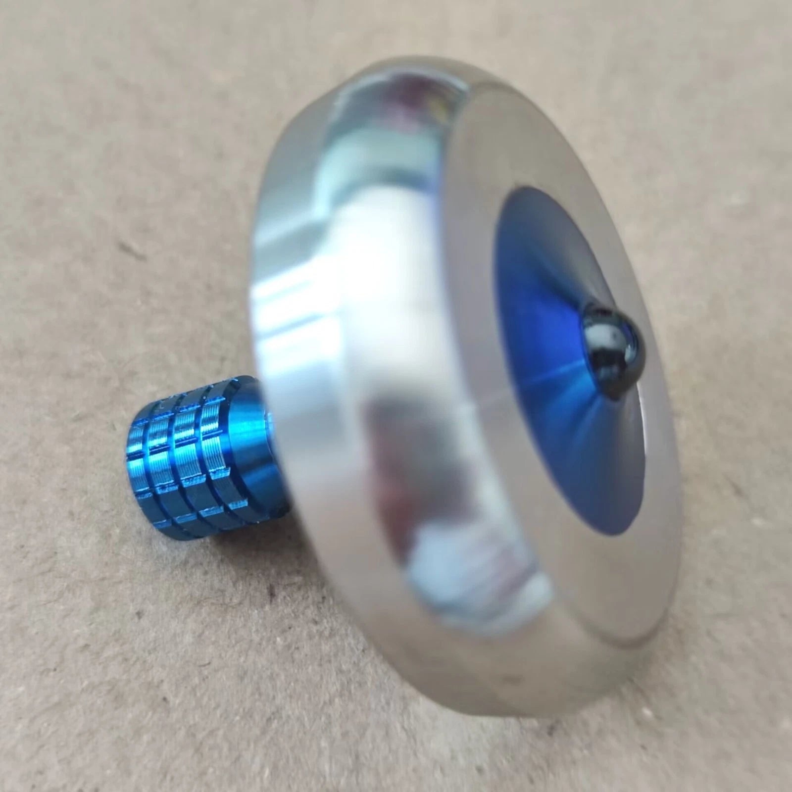 Titanium Stainless Steel Spinning Top Finger Spinner Ceramic Bead Fidget EDC Toy 07FC0E-D4 - KOEEK