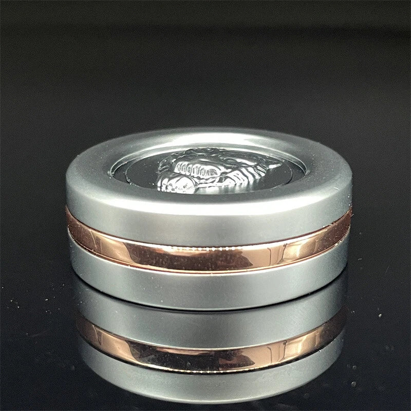 EDC Fidget Toy ADHD Tool Tiger Head Ratchet Wheel Haptic Coins Fidget Click Gift 07FC0E-D4 - KOEEK