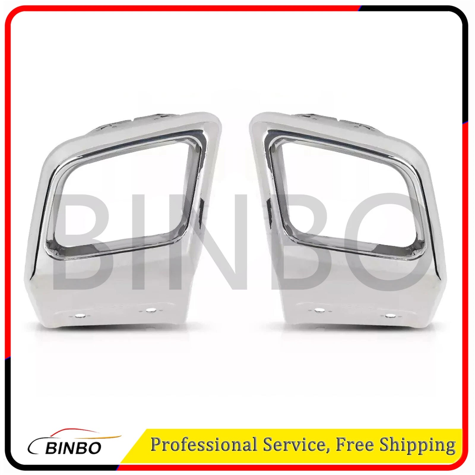 1 Pair Silver Rear Bumper Trim For Land Rover Range Rover Evoque 2010-2018 07FC0E-D4 - KOEEK