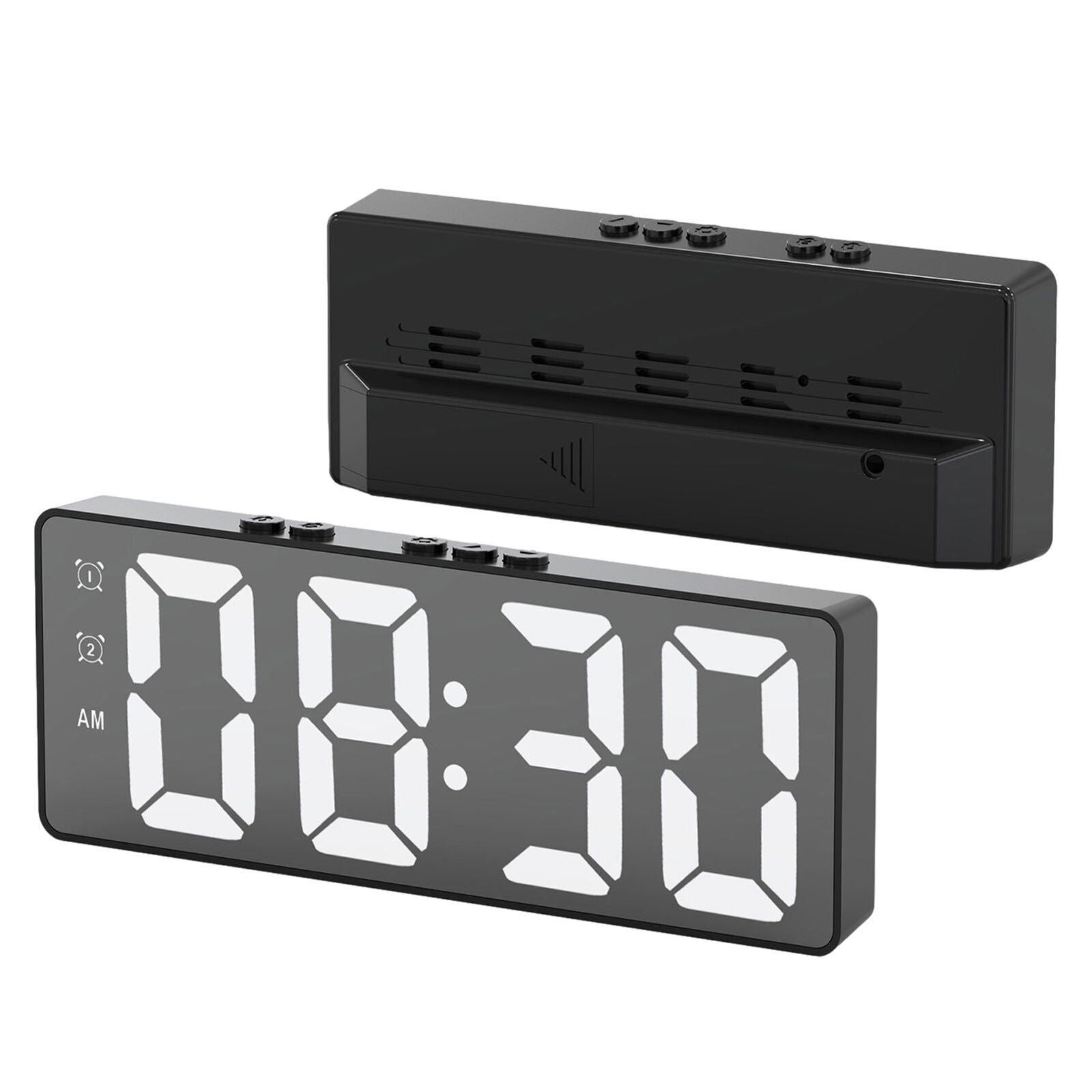 new Bedroom LED Electronic Alarm Clock Small Wall Clock Dimmable With Temperature koeek - KOEEK