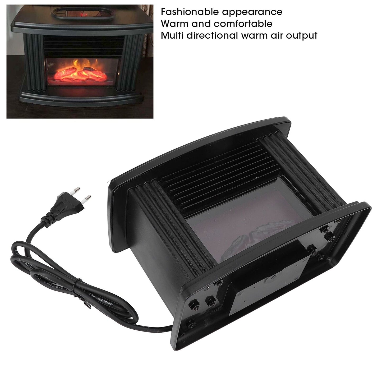 new Space Heater Electric Heaters Fast Desk Heater For Indoor Bedroom EU Plug HGF koeek - KOEEK