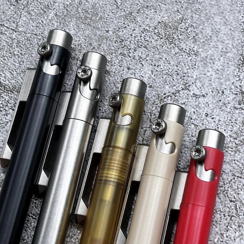 PEI PEEK POM Titanium Ballpoint Pen Signature Writing Pocket Pen Business Office 07FC0E-D4 - KOEEK