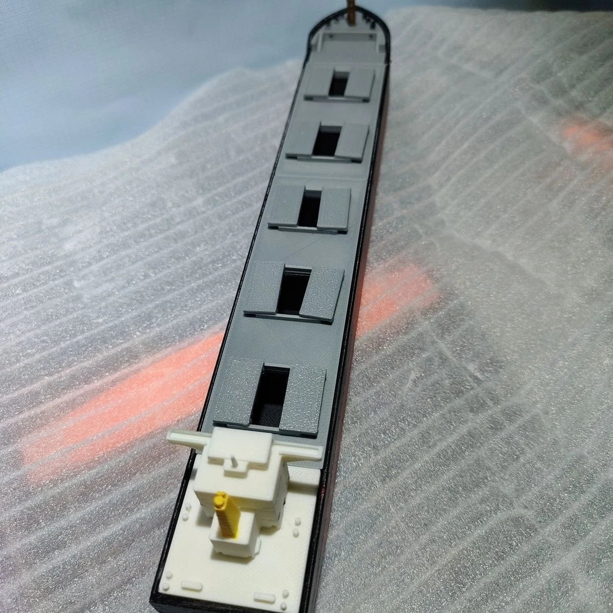 Finished Bulk Carrier Static Model Desktop Ornament 3D Printed Length 225mm 07FC0E-D4 - KOEEK