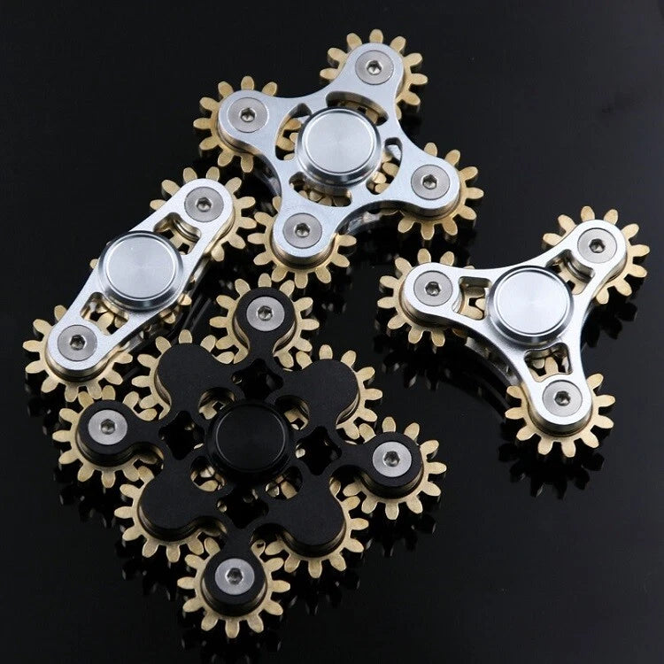 Spinner Toys Metal Brass Finger Focus Hand Stress Cube Relief Gears Fidget Tools 07FC0E-D4 - KOEEK