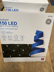 4 boxes GE StayBright 150 6-ft x 4-ft Constant Warm White Christmas Net Lights GE - KOEEK