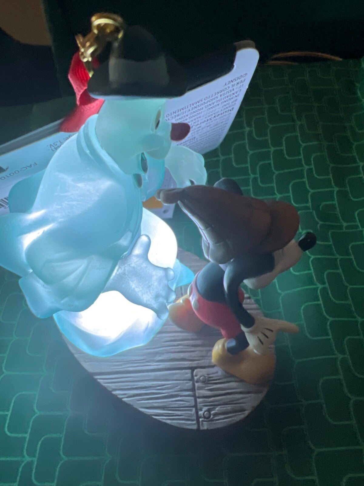 2024 Disney MICKEY MOUSE & GHOST Halloween Light-Up Ornament Lonesome Ghosts DISNEY - KOEEK