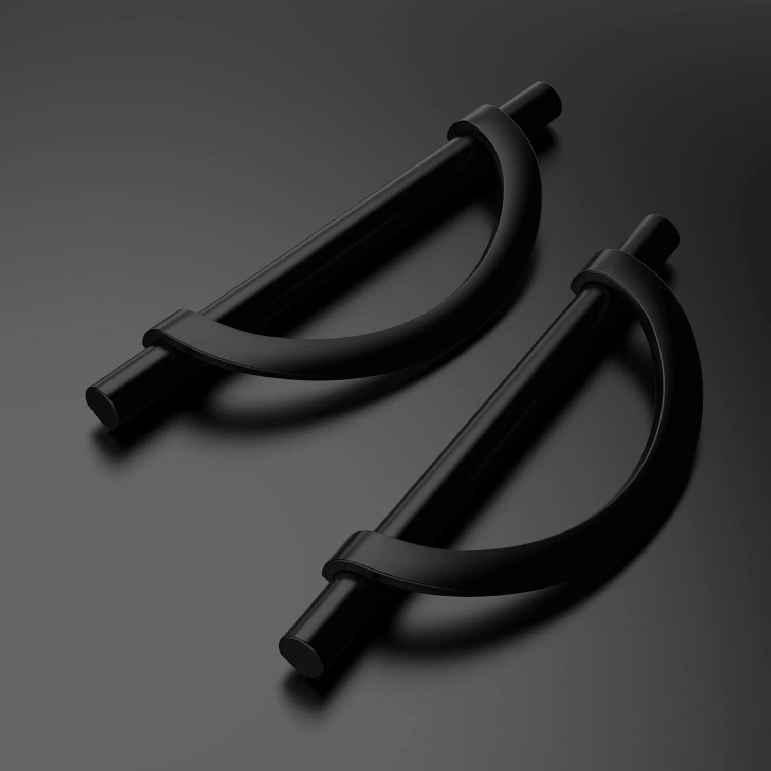 10 Pack Matte Black Cabinet Pulls 5 in (128 mm) Drawer Pulls 07FC0E-D4 - KOEEK