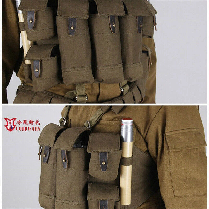 Russian Soviet Army Lifchik Tactical Vest R22 Chest Hanging 56Molle Bag Stock 07FC0E-D4 - KOEEK