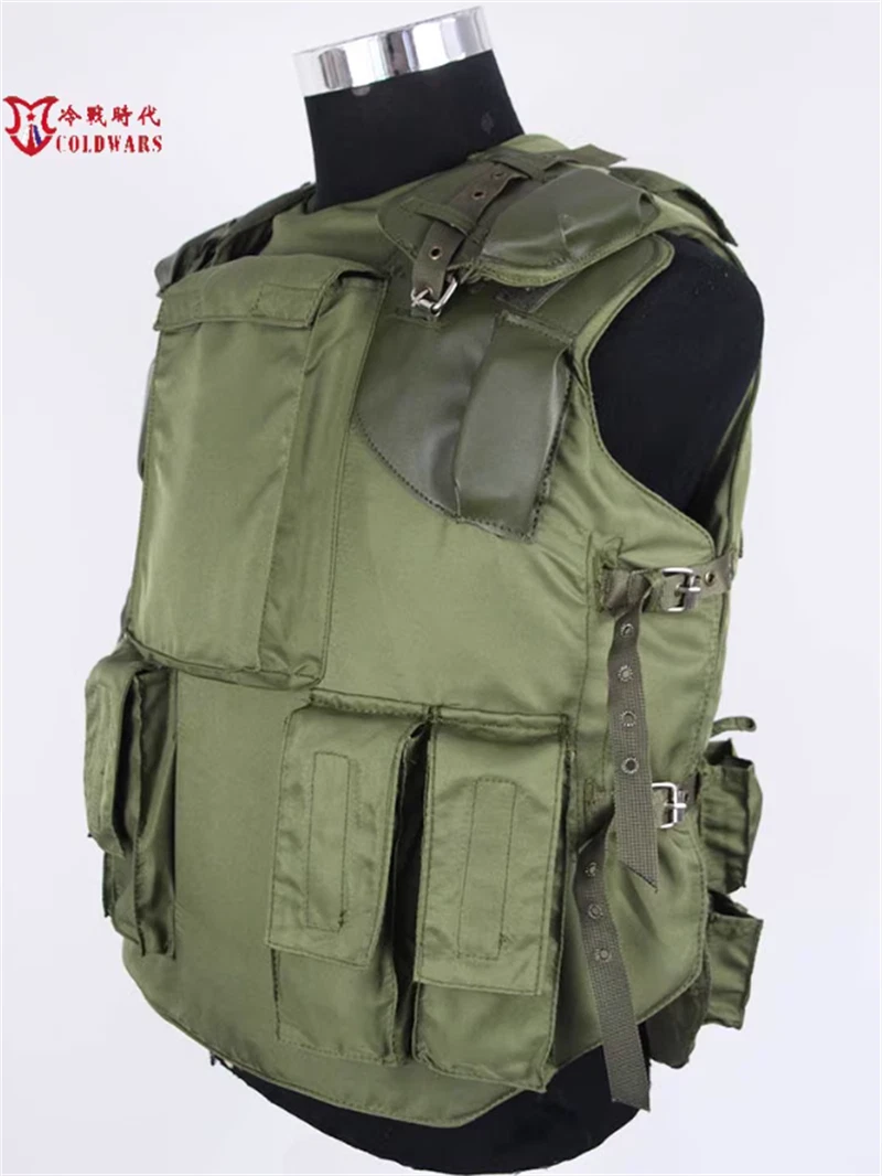 Reproduction Of Soviet 6b3 Tactical Bulletproof Vest Combat Training Vest Green 07FC0E-D4 - KOEEK