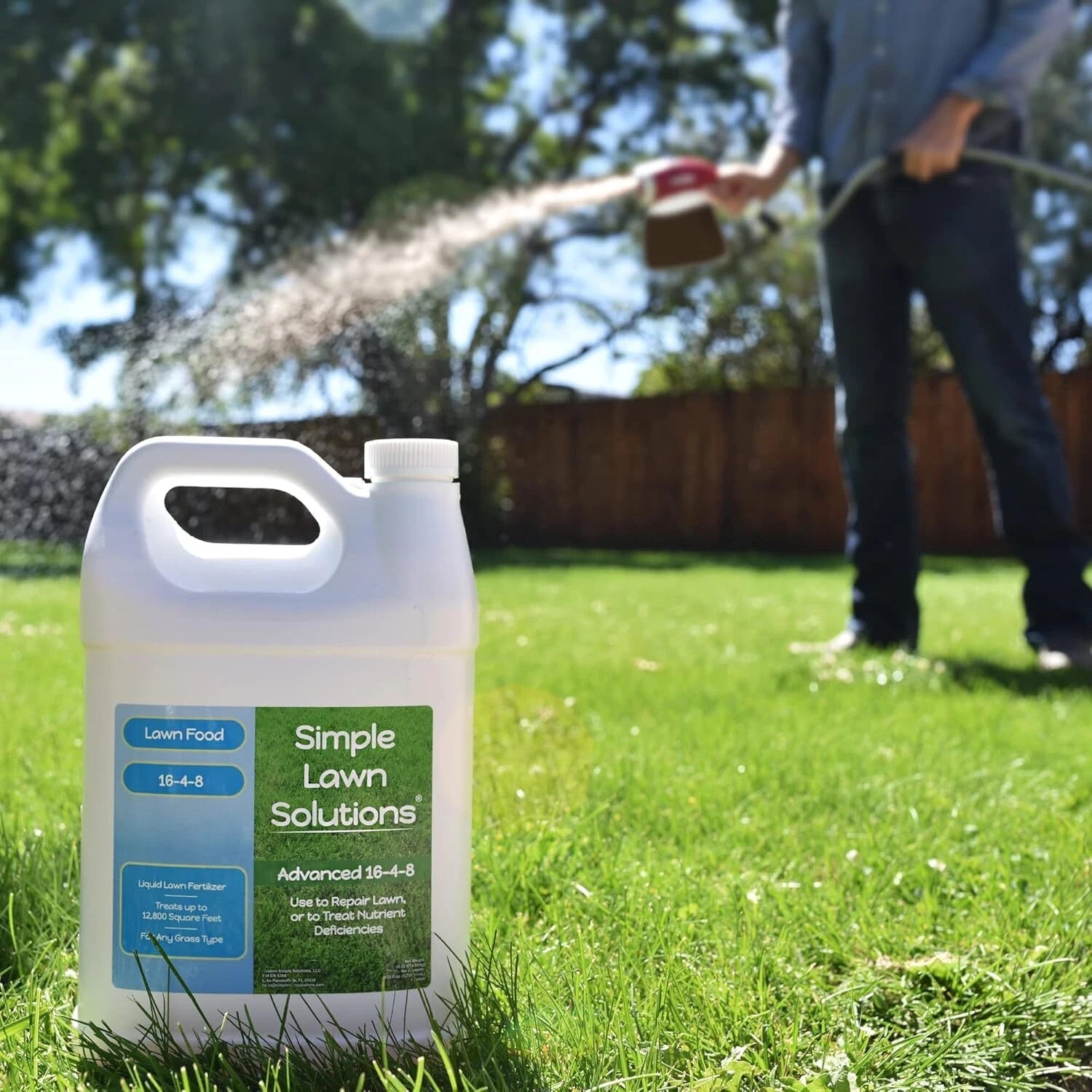 Advanced16-4-8 Lawn Fertilizer-Liquid Lawn Food Spring/Summer Spray Concentrate 07FC0E-D4 - KOEEK