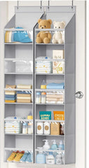 2-piece door storage rack, large-capacity wardrobe door hanging storage rack 07FC0E-D4 - KOEEK