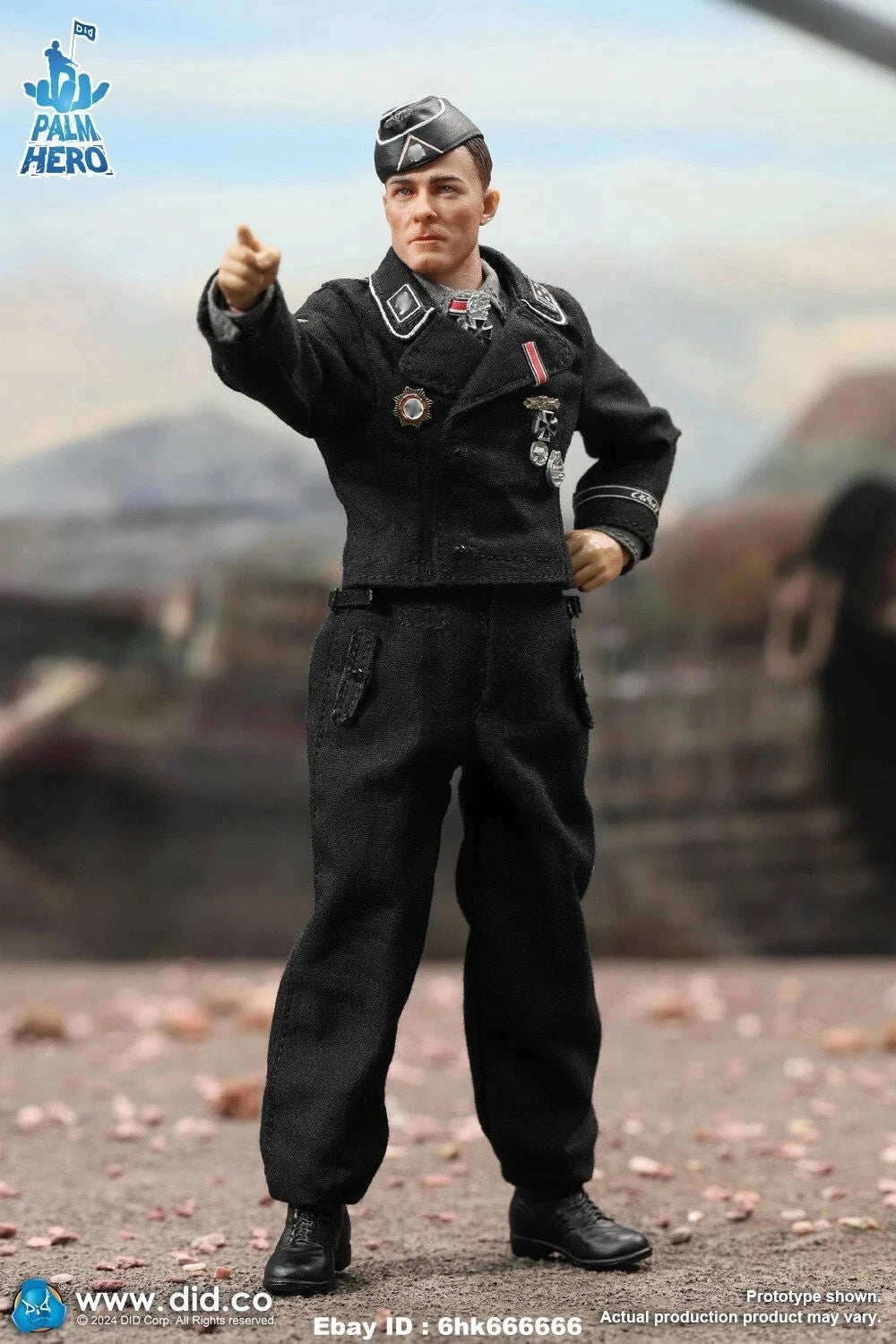 DID XD80022 German Panzer Commander Joachim Peiper 1/12 6" ACTION FIGURE Model 07FC0E-D4 - KOEEK