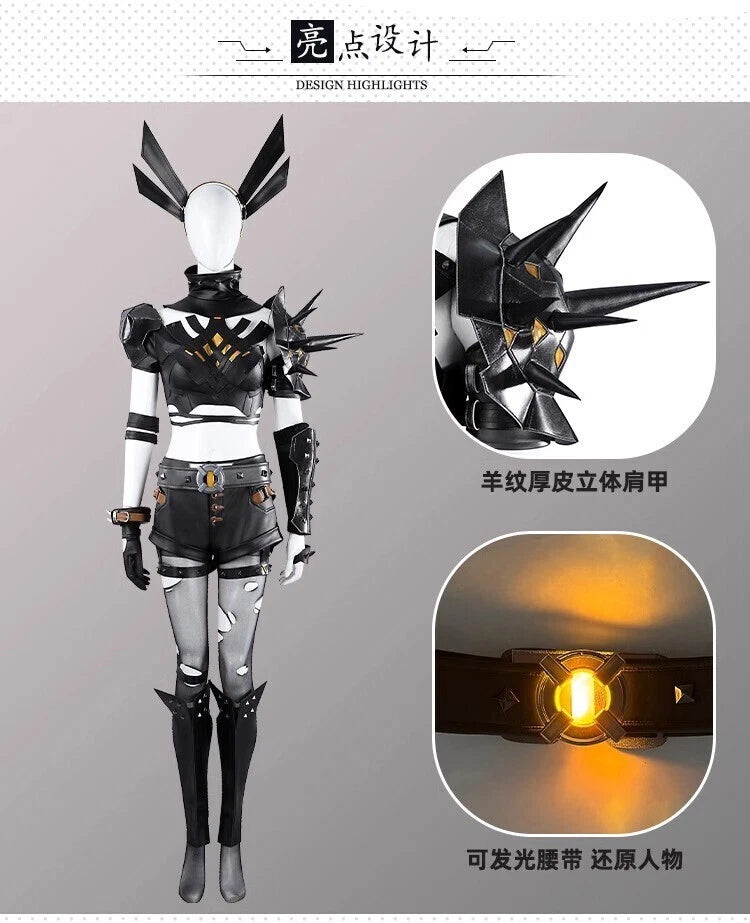 Marvel Rivals Magik‌ Women's Cosplay Costume Outfit Clothes Full Set Halloween 07FC0E-D4 - KOEEK