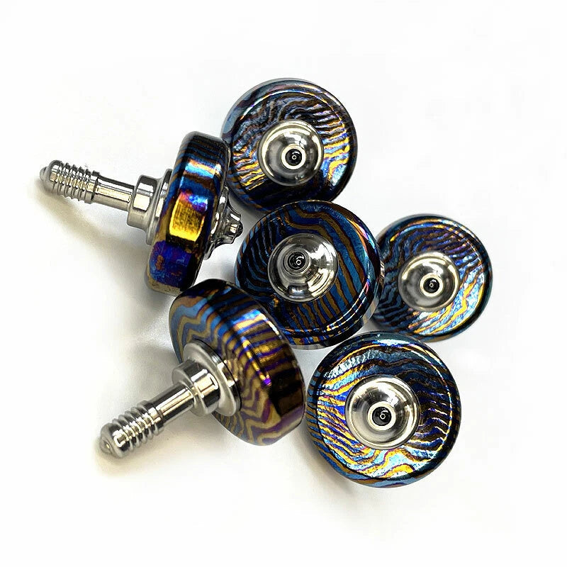EDC Titanium Timascus Super Precision Toy Spinning Top Professional Ceramic Bead EDC - KOEEK