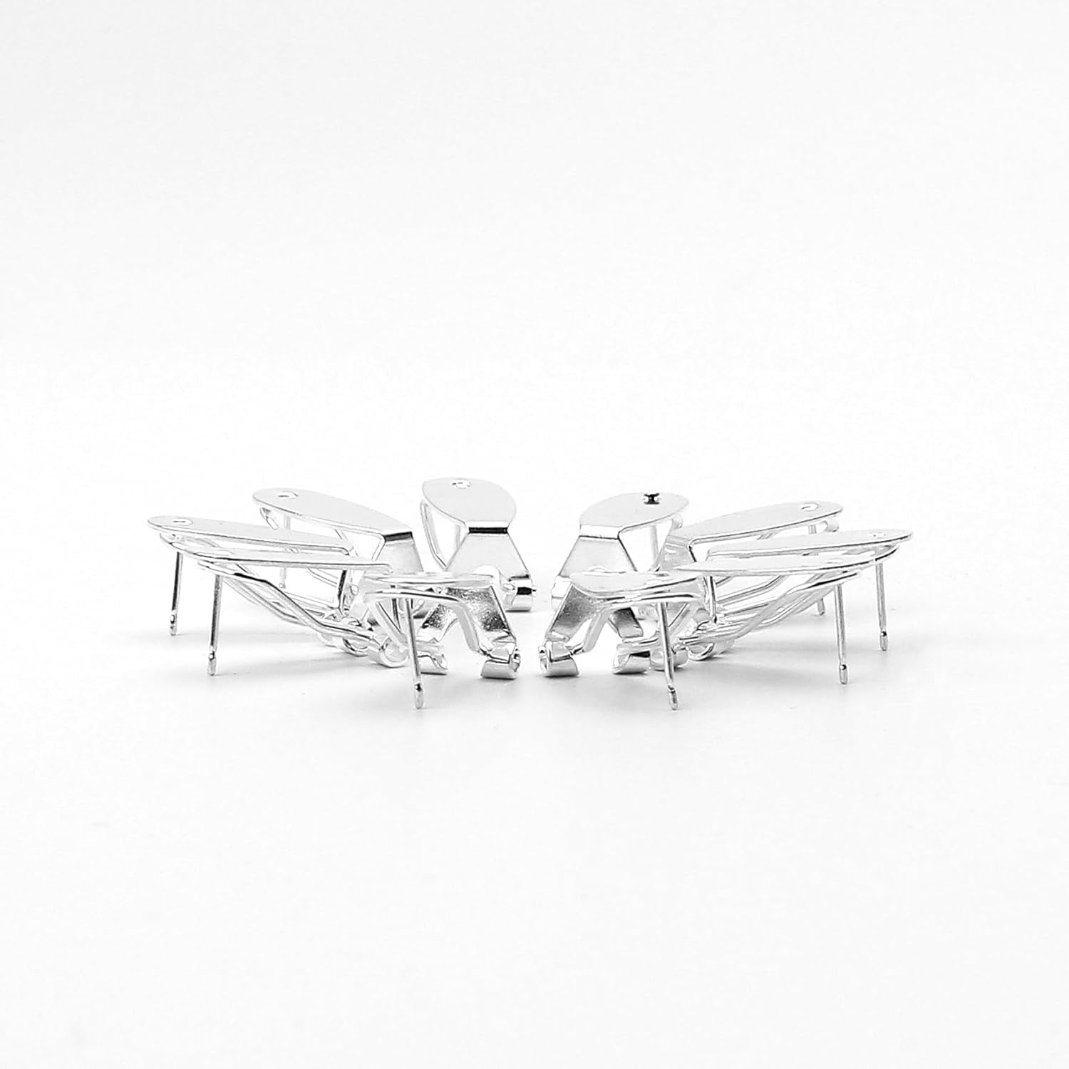 new Silver Fingernail Earring Post for Native American 10