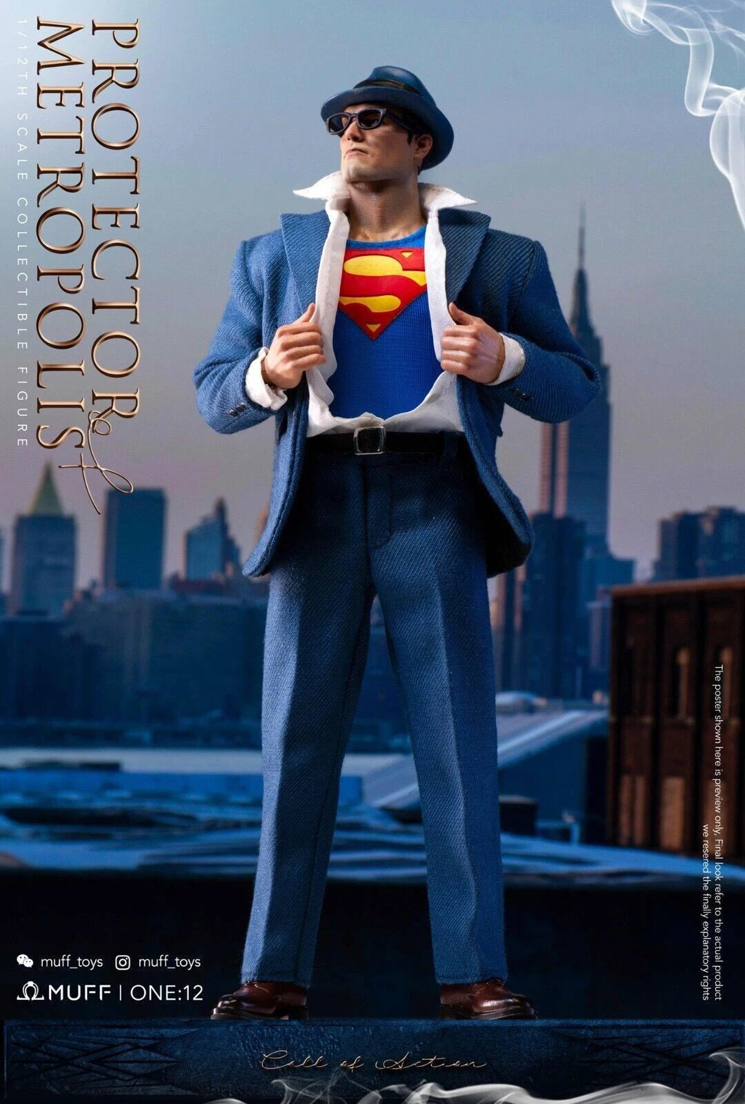 1/12 MUFF TOYS Clark Kent 6" Action Figure Model Doll Toy Collection IN STOCK MUFF_TOYS - KOEEK