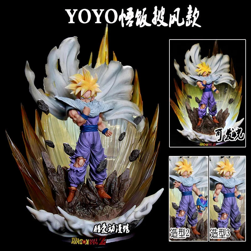 Anime Collectible Z Son Gohan Cape Ver. vs Cell Statue PVC Figure Light up 41CM 07FC0E-D4 - KOEEK