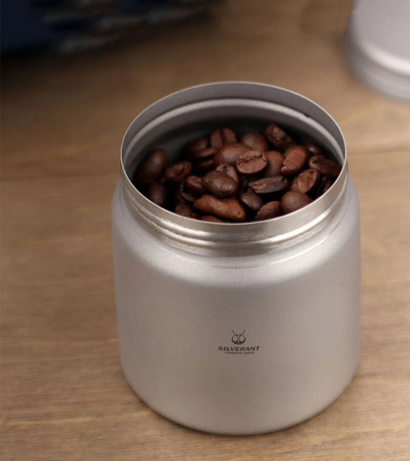 Titanium EDC Storage Box Coffee Tea Cans Emergency Container Bottle Jar 160ML 07FC0E-D4 - KOEEK