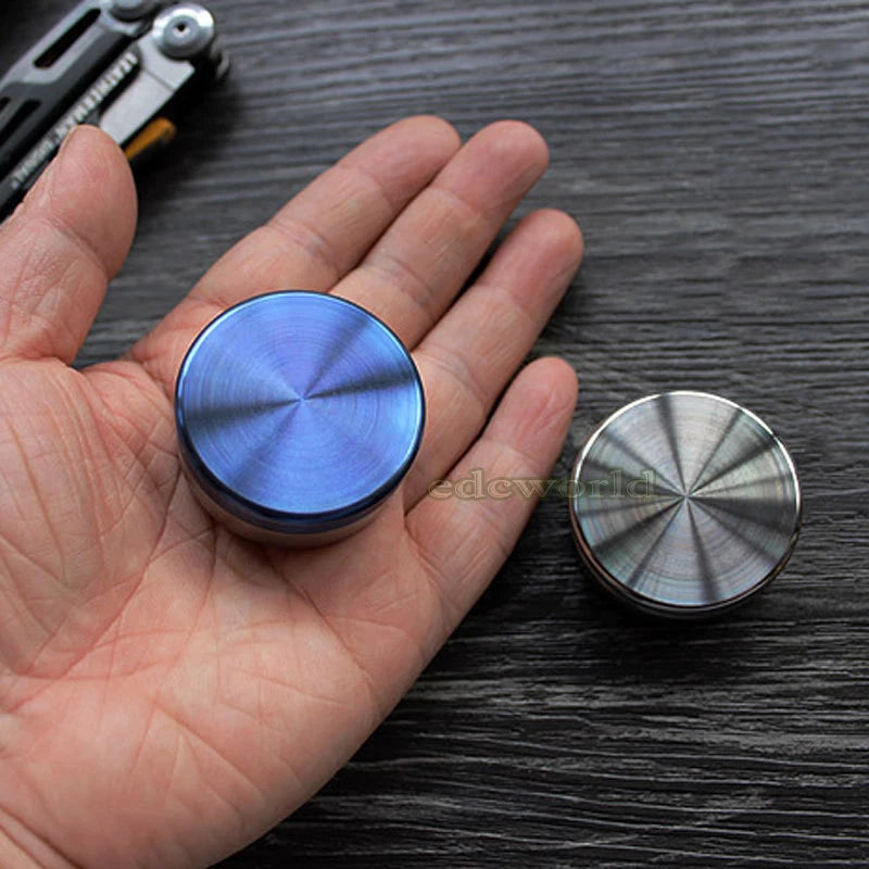 TITANER Solid Titanium TC4 CNC Outdoor Travel Home waterproof Pill Case EDC Box 07FC0E-D4 - KOEEK