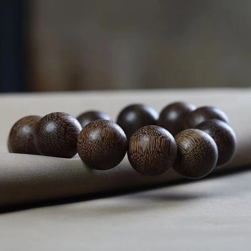 20mm Beads Natural Grade A Agarwood Men Woman Bracelet Buddha  Prayer Beads 07FC0E-D4 - KOEEK