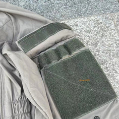 PCU L5 Tactical Nylon SoftShell Zipper Hoodie Coat Hiking Waterproof Gray Jacket 07FC0E-D4 - KOEEK