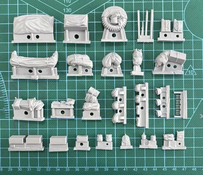1/35 Resin Assembly Model Kit WWII US Military Jeep WC-56/57 Stowage Set Parts 07FC0E-D4 - KOEEK