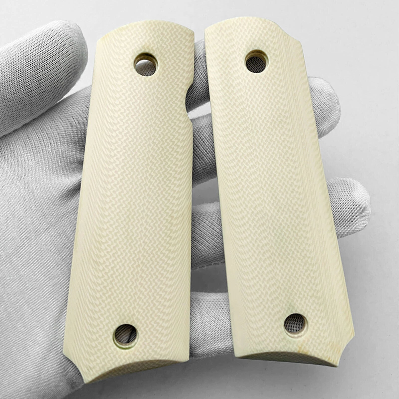 1 Pair Custom Accessories Resin Handle Scale CNC Material For 1911 Grips Replace 07FC0E-D4 - KOEEK