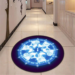 Kingdom Hearts Floor Rug Bedroom Doormat Non-slip Chair Mat Round/Square Carpet 07FC0E-D4 - KOEEK