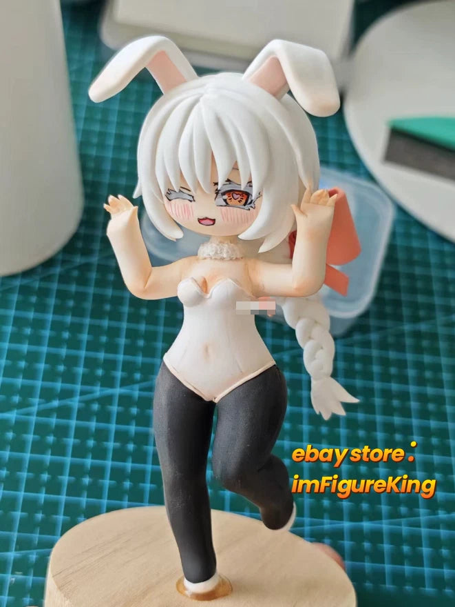 14cm Black Souls 2 Clay Winter Bells Bunny Girl White Rabbit Norden w/Dust Cover 07FC0E-D4 - KOEEK