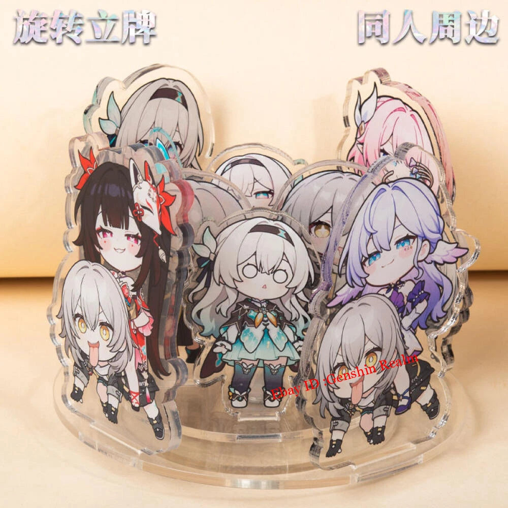 Anime Honkai：Star Rail Stelle Rotate Acrylic Desktop Stand Collection Decor Gift 07FC0E-D4 - KOEEK