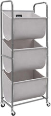 120-liter vertical rolling laundry basket with wheels and 2 brakes 07FC0E-D4 - KOEEK