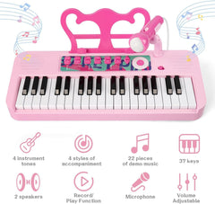 new Kids Piano, 37 Keys Toddler Piano Keyboard Toy Electronic Musical Instrument... 07FC0E-D4 - KOEEK