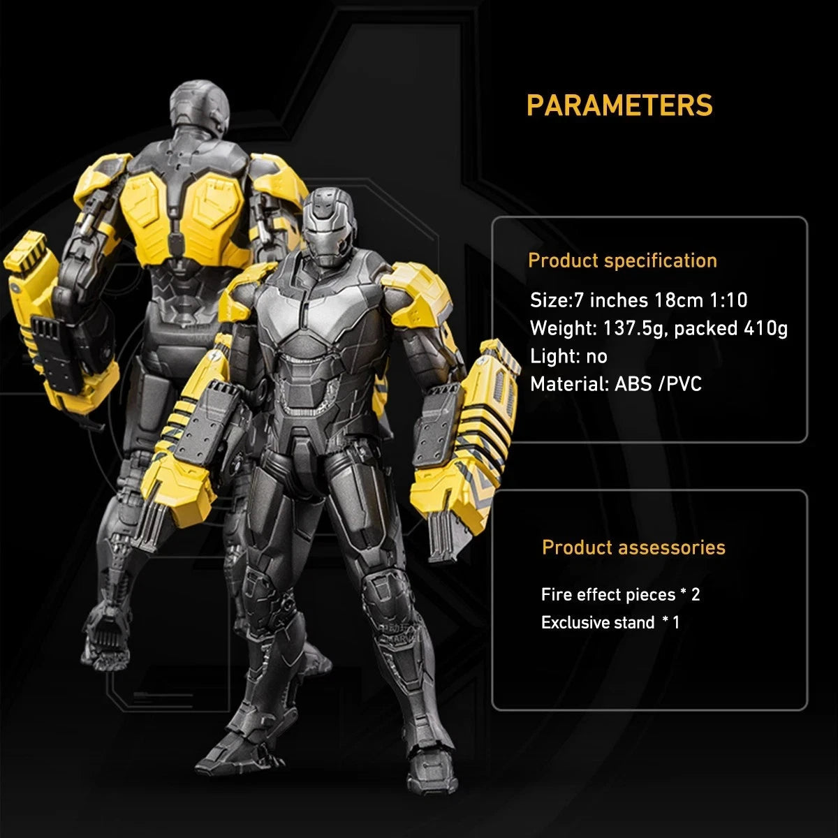 ZD Toys Marvel Iron Man Mark 25 MK25 1/10 Scale 7" Action Figure Model Collector MARVEL - KOEEK