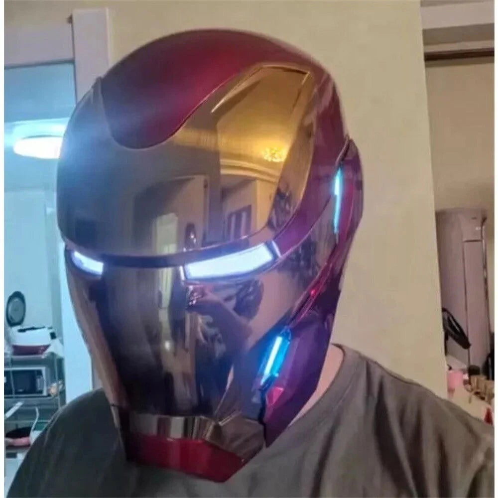 US! 1:1 Wearable Friday Iron Man Mk50 Helmet COS Remote Touch Voice Control Gift 07FC0E-D4 - KOEEK