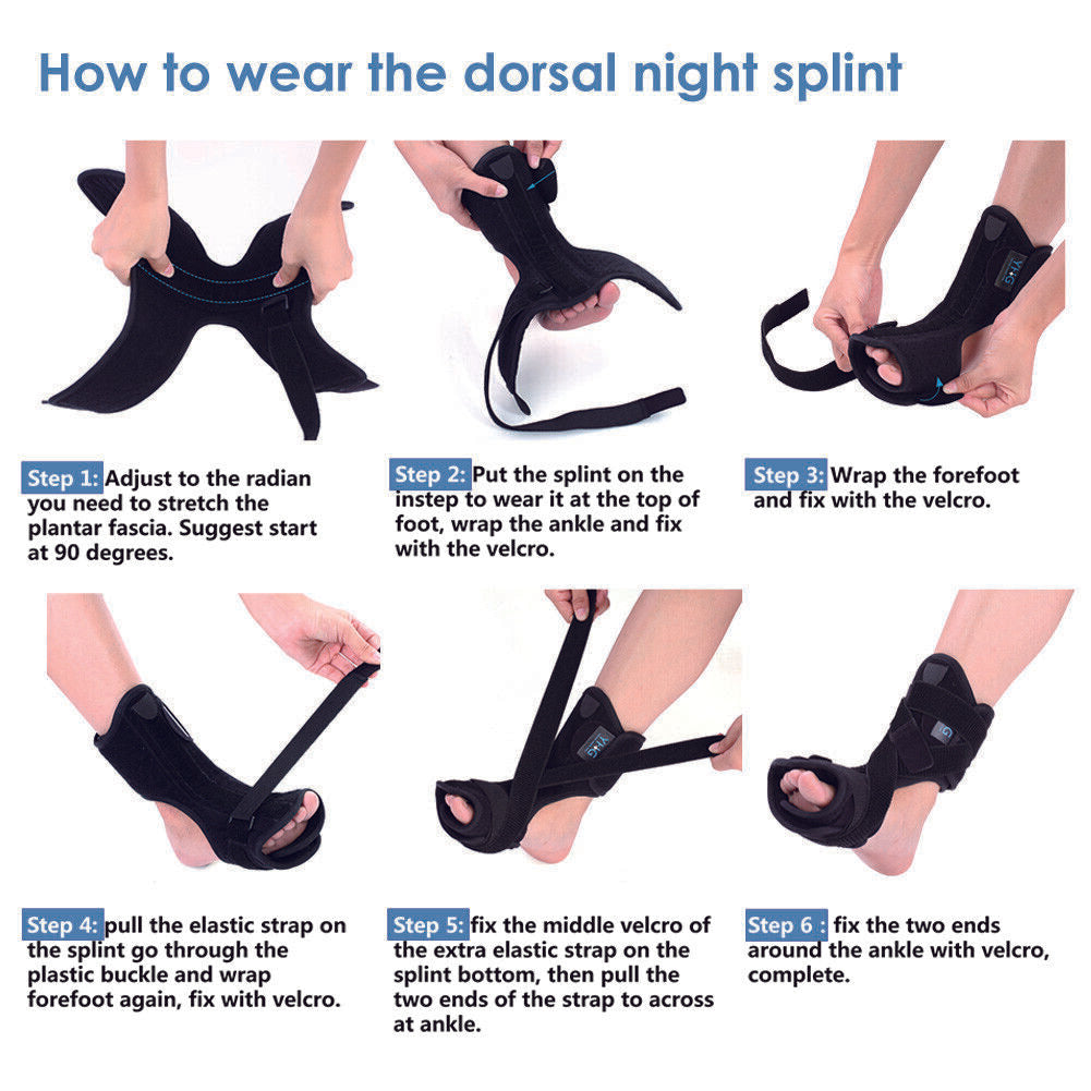 new Adjustable Plantar Fasciitis Dorsal Night And Day Splint With Spiky Massage A koeek - KOEEK