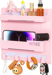 Floating Shelves for Bedside Shelf Accessories Organizer, Wall Mount Self Stick 07FC0E-D4 - KOEEK
