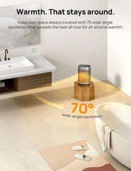 Bathroom and Indoor Space Heater,Portable Heater,1500 Watt Safe & Quiet 5 Modes 07FC0E-D4 - KOEEK