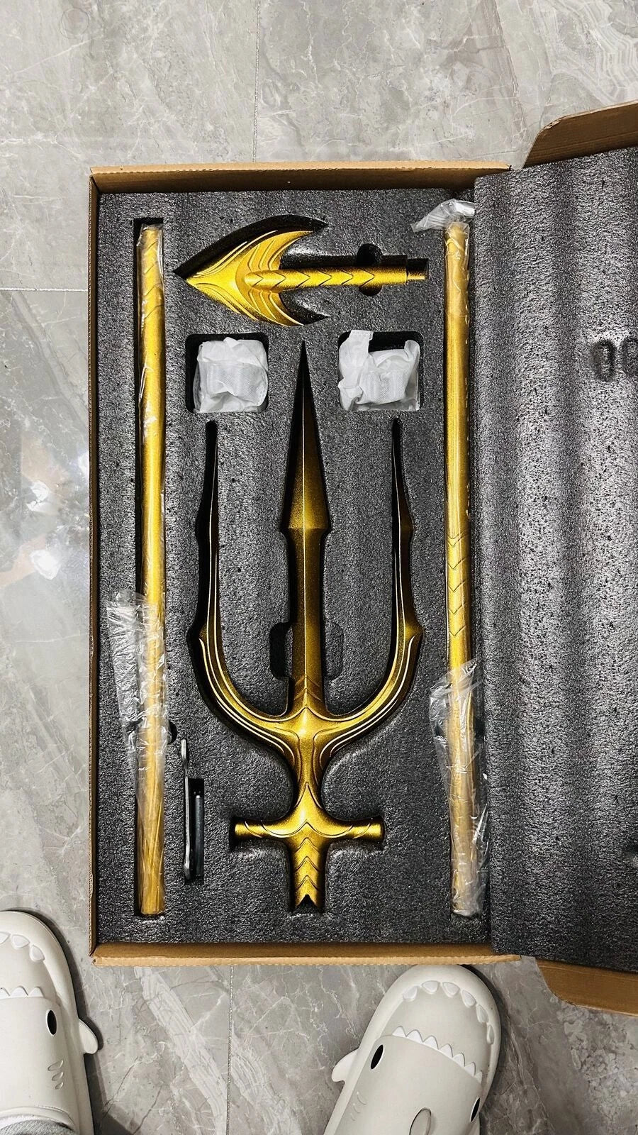Aquaman Trident 1:1 Alloy Weapon Cosplay Prop Model Replica Collection Gift 83" 07FC0E-D4 - KOEEK
